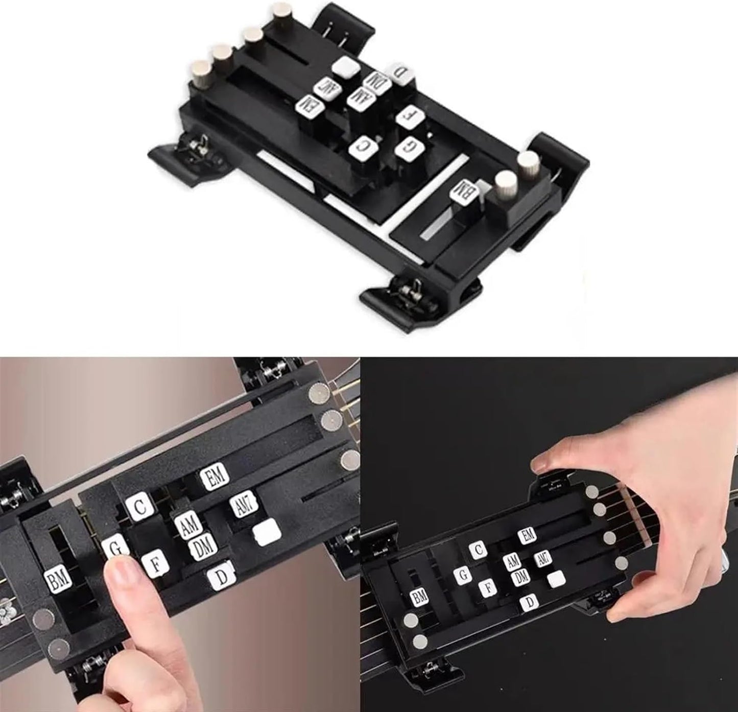 Guitar Chord Presser for Beginners, 16 Chords Presser Guitar Trainer for Guitar Starter Learning Tool, Aid Tool Accessories for Guitar Enthusiasts Beginners
