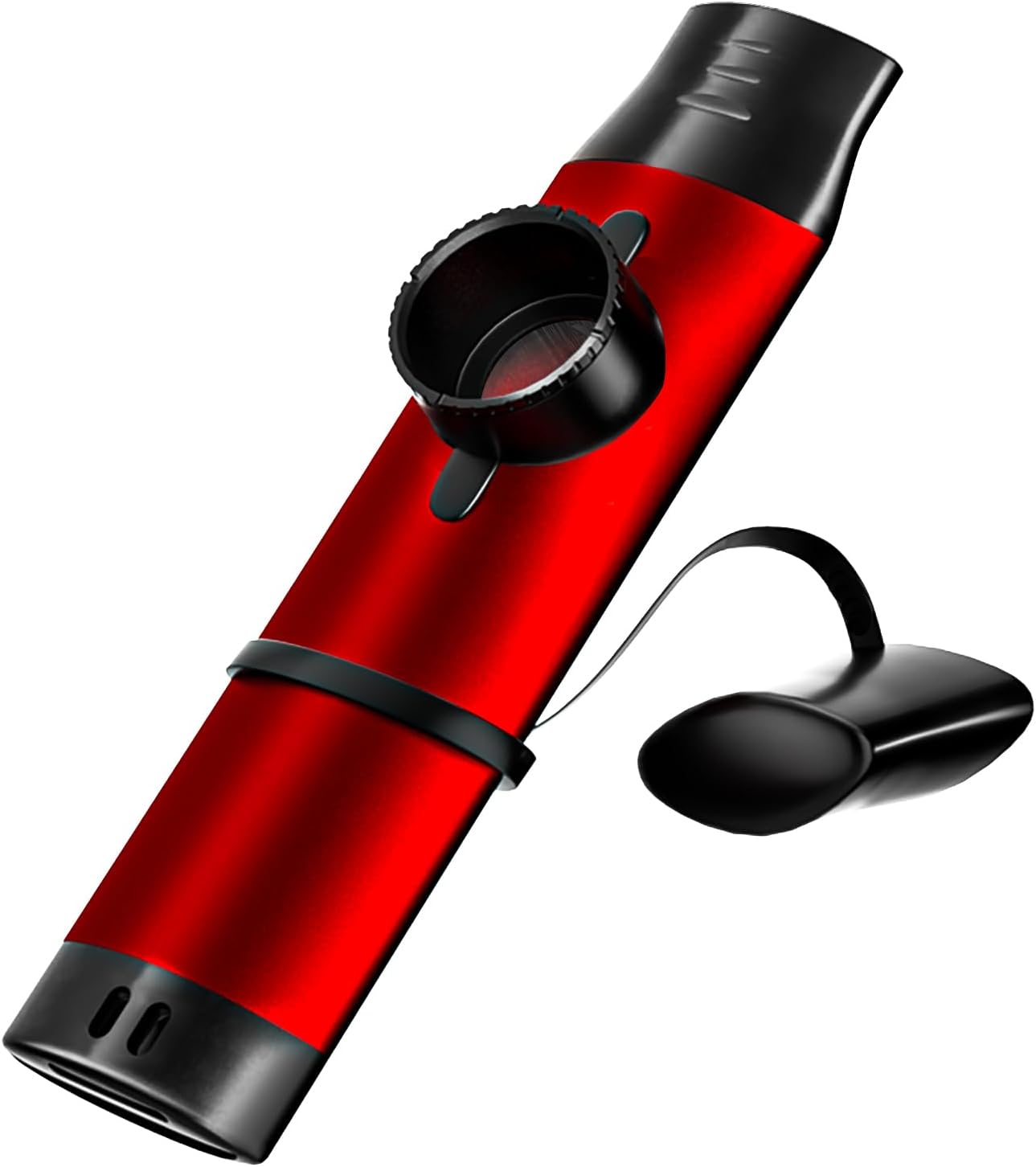 Professional Kazoo, Adults Metal Kazoos with Membranes Easy to Learn Wind Musical Instrument Kazoos Flute Percussion for Guitar, Ukulele, Piano Keyboard, Adjustable Tone Kazoo for Music Lovers
