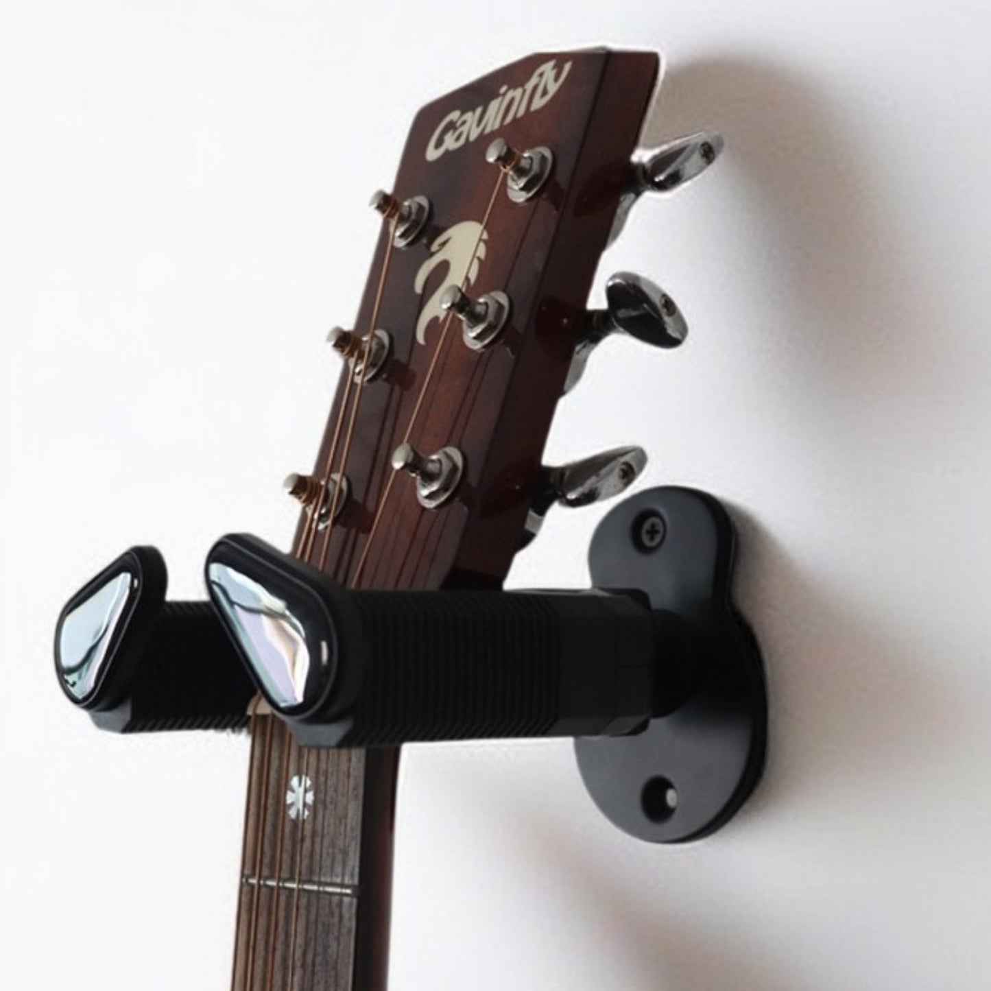 Guitar Wall Mount Hanger, Auto Lock Adjustable Guitar Hook Holder for Acoustic, Electric, Bass, Banjo and Mandolin, Gift for Guitar Player