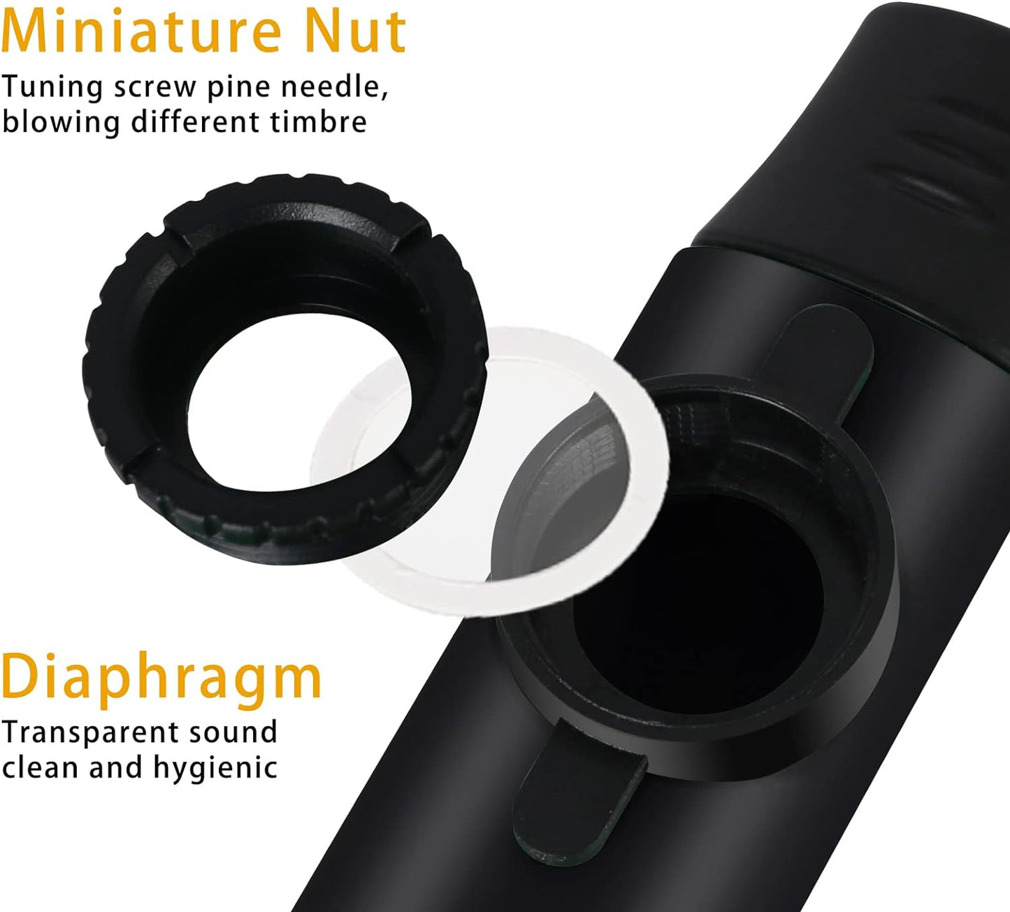 Professional Kazoo, Adults Metal Kazoos with Membranes Easy to Learn Wind Musical Instrument Kazoos Flute Percussion for Guitar, Ukulele, Piano Keyboard, Adjustable Tone Kazoo for Music Lovers