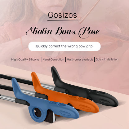 Gosizos Violin Bow Grip Correcting Device, Beginner Correction Posture Grip Bow Pose Orthoses