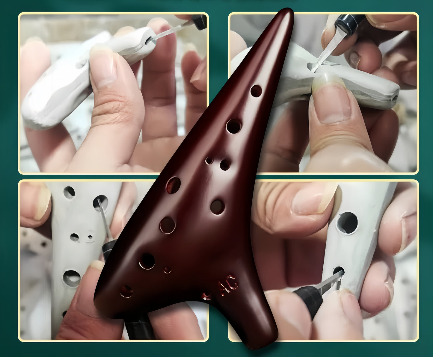 Ocarina 12 Hole Tones Alto C with Gift Wrapping Neck Cord Protective Cover Song Book Music Instrument Gift Idea For Beginner Musician