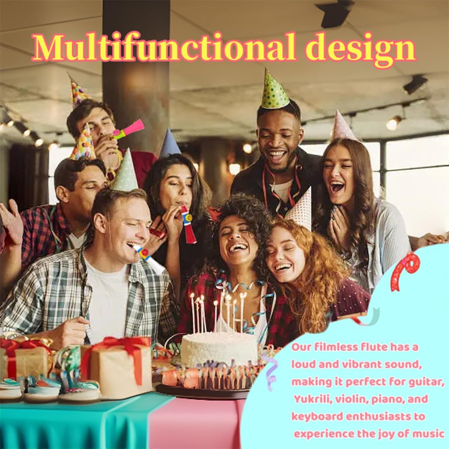 Upgraded Kazoo, Gosizos Kazoo Adults and Kids Easy to Learn Flute Humming Musical Instruments, Great Sound Kazoos for Guitar, Ukulele, Violin, Piano Keyboard, NO Need Replacement Membranes, Unique Gift for All Ages