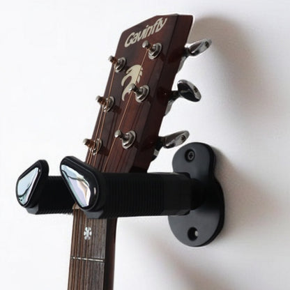 Guitar Wall Mount Hanger, Auto Lock Adjustable Guitar Hook Holder for Acoustic, Electric, Bass, Banjo and Mandolin, Gift for Guitar Player
