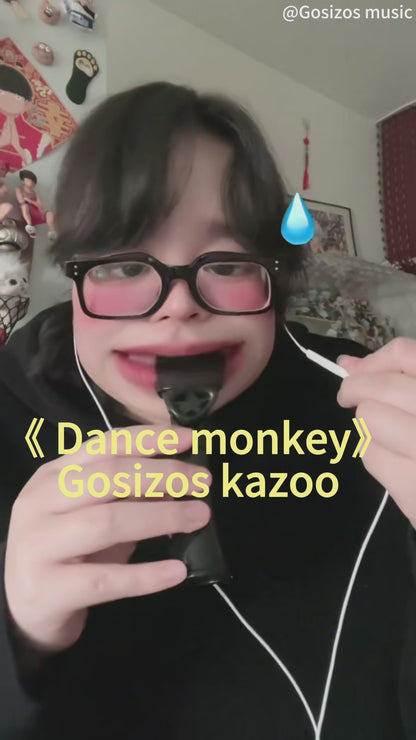 Gosizos Professional Kazoo for Adults Kids, Upgraded Kazoo, Reusable Membranes Kazoos for Guitar Ukulele Violin Piano, Keyboard Accompany Easy to Learn Instruments