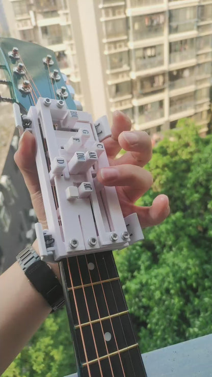 Guitar Chord Presser for Beginners, 16 Chords Presser Guitar Trainer for Guitar Starter Learning Tool, Aid Tool Accessories for Guitar Enthusiasts Beginners